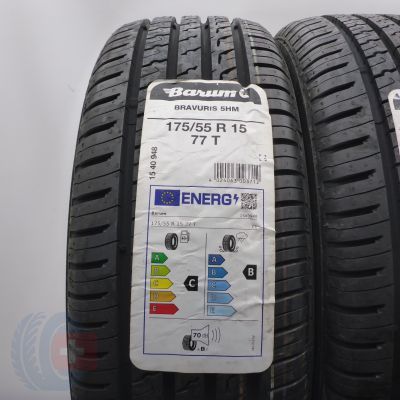 2. Opony 175/55 R15 2x BARUM 77T Bravuris 5 Letnie 2022 