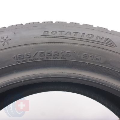 7. Opony 195/55 R16 2x DUNLOP 91H XL Winter Sport 5 Zimowe 2019 7,5-8mm