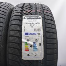 2. Opony 245/40 R18 2x CONTINENTAL 97V XL WinterContact Ts 850 P A0 Zimowe 2023  