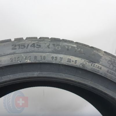 3. Opona 215/45 R18 1x CONTINENTAL 93V XL WinterContact Ts870P Zimowa 2023 Nieużywana
