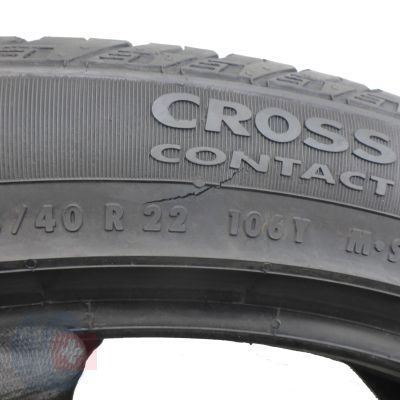 9. 2 x CONTINENTAL 265/40 R22 106Y XL CrossContact LX Sport Lato M+S 6mm 