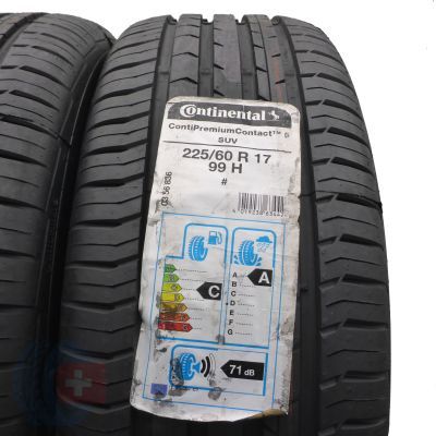 3. Opony 225/60 R17 2x CONTINENTAL 99H ContiPremiumContact 5 SUV Letnie 2017/19 Nieuzywane 