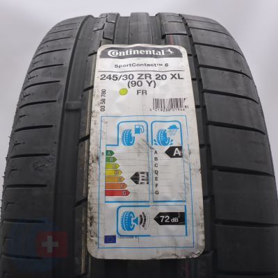 Opona 245/30 ZR20 1x CONTINENTAL 90Y XL SportContact 6 Letnia 2021