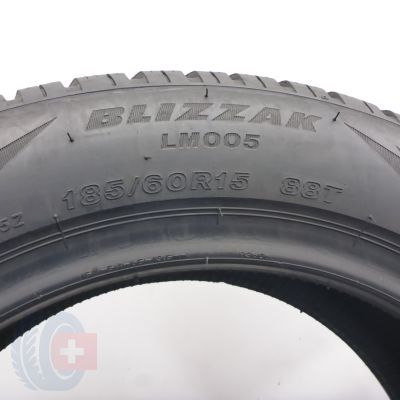 7. Opony 185/60 R15 4x BRIDGESTONE 88T Blizzak Lm005 Zimowe 2021 6,5-7mm