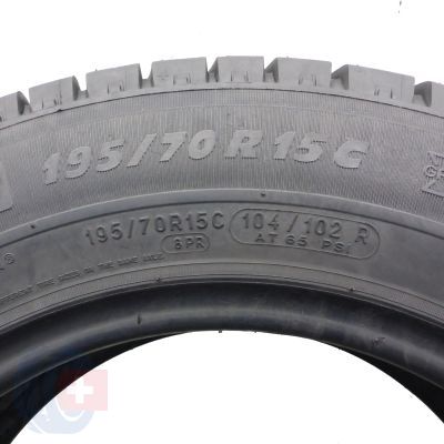 4. Opony 195/70 R15C 2x MICHELIN 104/102R Agilis Plus Letnie 2018 jak nowe 9,2-9,8mm