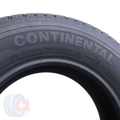 5. 4 x CONTINENTAL 215/75 R16 Vanco-8 113/111R Lato 5.6-6.4mm