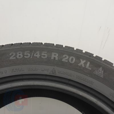 5. Opony 285/45 R20 2x CONTINENTAL 112V XL ContiWinterContact Ts830P Zimowe 2023 6mm
