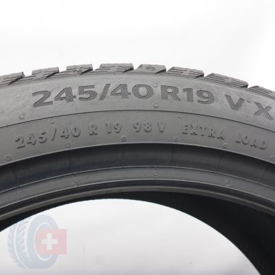 6. Opony 245/40 R19 4x CONTINENTAL 98V XL WinterContact TS860S Zimowe 2023 6-6,8mm