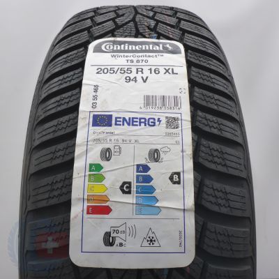Opona 205/55 R16 1x CONTINENTAL 94V XL  WinterContact TS 870 Zimowe 2022