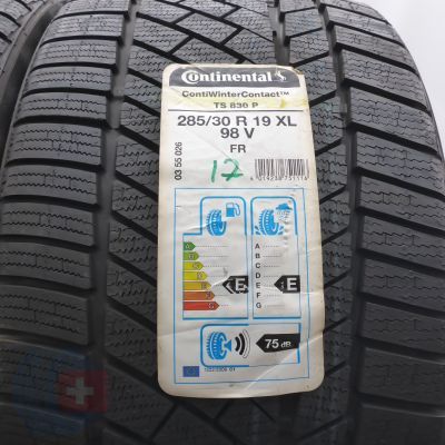3. Opony 285/30 R19 2x CONTINENTAL 98V XL ContiWinterContact TS 830 P Zimowe 2017 