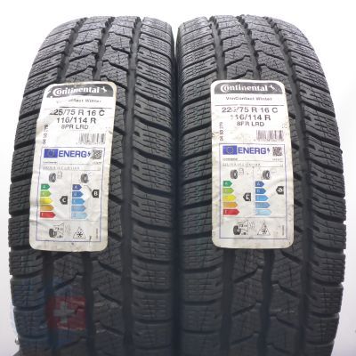 4. Opony 225/75 R16C 4x CONTINENTAL 116/114R VanContact Winter Zimowe 2022