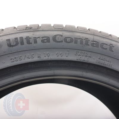 5. Opony 235/45 R19 2x CONTINENTAL 99V XL UltraContact Letnie 2022 6,7-6,8mm