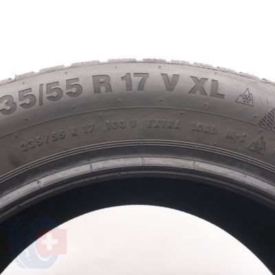 6. Opony 235/55 R17 4x CONTINENTAL 103V XL  WinterContact TS 850 P Zimowe 2-18 7,8-8,2mm 