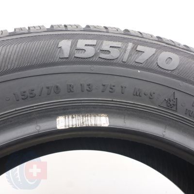6. Opony 155/70 R13 2x SEMPERIT 75T Master Grip 2 Zimowe 2014/18 8-7,7mm