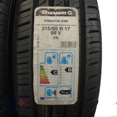 2. 4 x BARUM 215/65 R17 99V Bravuris 5HM Lato 2019 JAK NOWE NIEUŻYWANE 