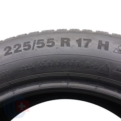 5. 2 x CONTINENTAL 225/55 R17 97H WinterContact TS850P AO Zima 6,5-7mm 2021