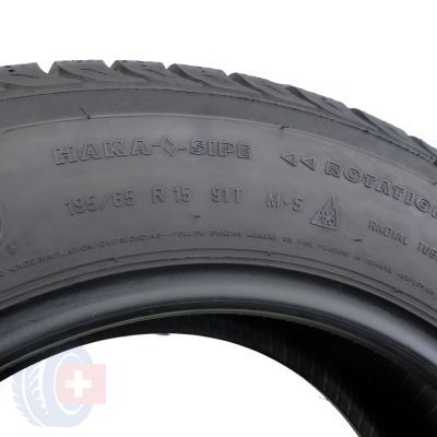 6. 2 x NOKIAN 195/65 R15 91T W+ All Weather Plus Zima 2014 7-8mm