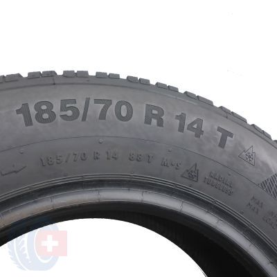 7. 4 x CONTINENTAL 185/70 R14 88T ContiWinterContact TS 850 Zima 6-7mm