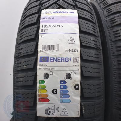 3. Opony 185/65 R15 4x MICHELIN 88T Alpin 6 Zimowe 2023 