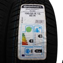 4. 4 x CONTINENTAL 195/55 R15 85H WinterContact TS860 Zima 2020 Jak Nowe Nieużywane 