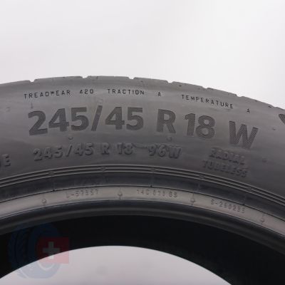 5. Opony 245/45 R18 4x CONTINENTAL 96W EcoContact 6 Letnie 2025 6-6,2mm