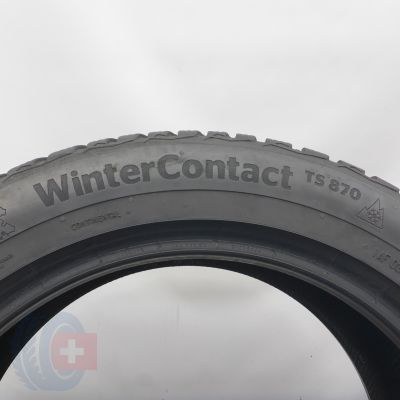 6. Opony 225/50 R17 2x CONTINENTAL 98H WinterContact Ts870 Zimowe 2022 7,2mm