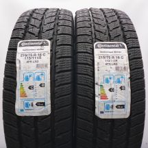 Opony 215/75 R16C 2x CONTINENTAL 113/111R VanContact Winter Zimowe 2018/19 
