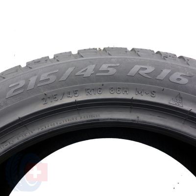 8. Opony 215/45 R16 4x PIRELLI 86H Winter Sottozero 3 Zimowe 2016 Nieużywane 