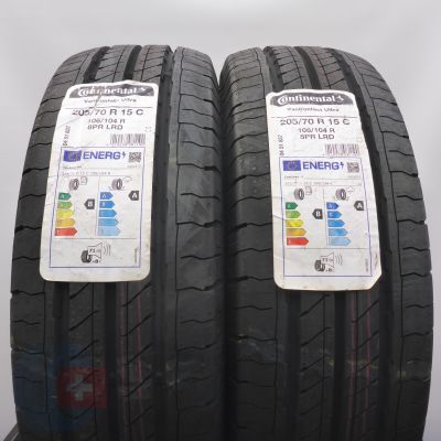 4. Opony 205/70 R15C 4x CONTINENTAL 106/104R VanContact Ultra Letnie 2022 Nieużywane