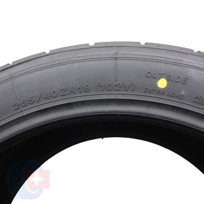 4. Opony 265/40 ZR19 2x YOKOHAMA 102Y XL Advan A052 Letnie 2021 Jak Nowe Nieużywane