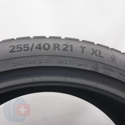 6. Opony 255/40 R21 4x CONTINENTAL 102T XL WinterContact TS 870 P Zimowe 2023/24 7,8-7,2mm