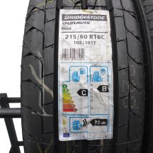 2. Opony 215/60 R16C 2x BRIDGESTONE 103/101T Duravis R660 Letnie 2019 Jak Nowe Nieużywane