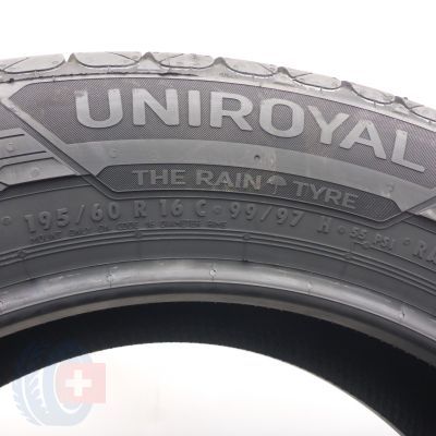 6. Opony 195/60 R16C 4x UNIROYAL 99/97H Rain-Max 3 Letnie 2022 
