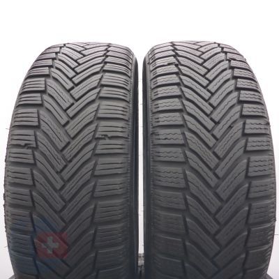 Opony 205/55 R16 2x MICHELIN 91T Alpin 6 Zimowe 2019, 2023 6,8-7,5mm