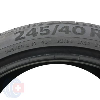 6. Opony 245/40 R19 2x CONTINENTAL 98Y XL SportContact 6 R01 Letnie 2017 6,2mm