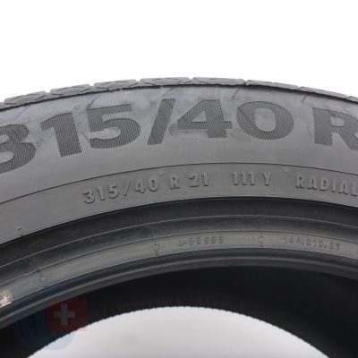 4. Opony 315/40 R21 2x CONTINENTAL 111Y SportContact6 M0 Letnie 2023 7mm