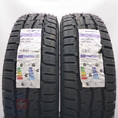 5. Opony 195/70 R15C 4x MICHELIN 104/102R Agilis Alpin Zimowe 2025 Nieużywane