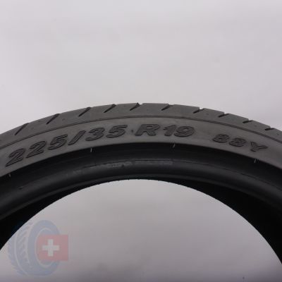 4. Opony 225/35 R19 2x PIRELLI 88Y XL PZero Letnie 2018, 2024 6,2-6,8mm