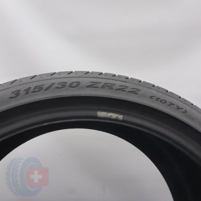 4. Opona 315/30 ZR22 1x PIRELLI 107Y XL P Zero Letnia 2022 5mm