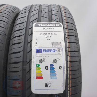 3. Opony 215/55 R17 2x BARUM 98Y XL Bravuris 6 Letnie 2025 