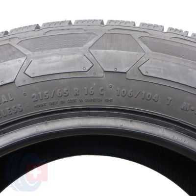5. 2 x CONTINENTAL 215/65 R16C 106/104T VanContact Winter Zima 7,5mm 2018