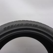 4. Opony 255/40 R19 2x PIRELLI 100Y XL PZero letnie 2022, 2024 7,2-7,8mm