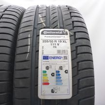 2. Opony 255/55 R19 4x CONTINENTAL 111V XL PremiumContact 6 Letnie 2022 Nieużywane 
