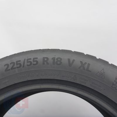 5. Opony 225/55 R18 2x CONTINENTAL102V WinterContact TS 870 P  Zimowe 2022 7,2-6,8mm 
