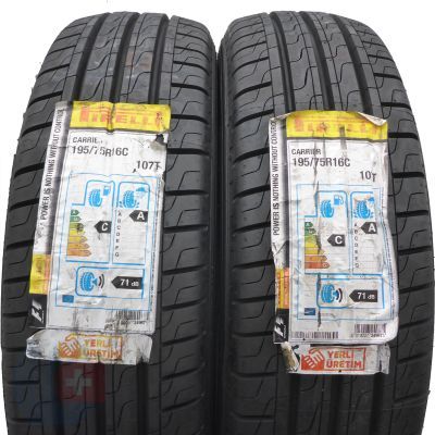 Opony 195/75 R16C 2x PIRELLI 107/105T Carrier Letnie 2019 Jak Nowe Nieużywane