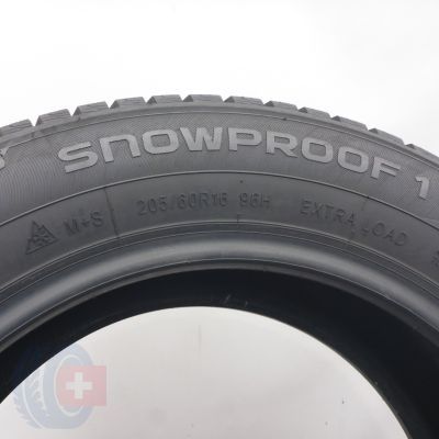 7. Opony 205/60 R16 4x NOKIAN 96H XL Snowproof 1 Zimowe 2025 8,2-8mm