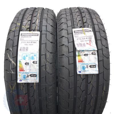 Opony 215/60 R16C 2x BRIDGESTONE 103/101T Duravis R660 Letnie 2019 Jak Nowe Nieużywane