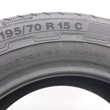 6. Opona 195/70 R15C 1x CONTINENTAL 104/102R VanEco Letnia 2012 6mm