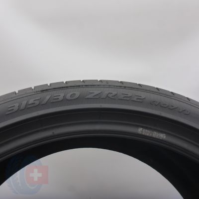 6. Opony 315/30 ZR22 2x PIRELLI 107Y XL P Zero Letnie 2022 5,8mm