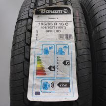2. Opony 195/65 R16C 2x BARUM 104/102T Vanis2 Letnie 2021 Nieużywane